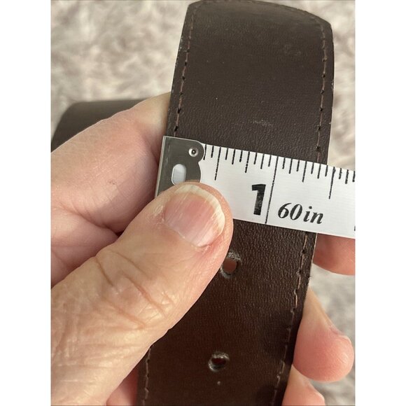 Vintage Silver Tone Century Canada Belt Buckle With Belt Size Small 55569 - Picture 9 of 10